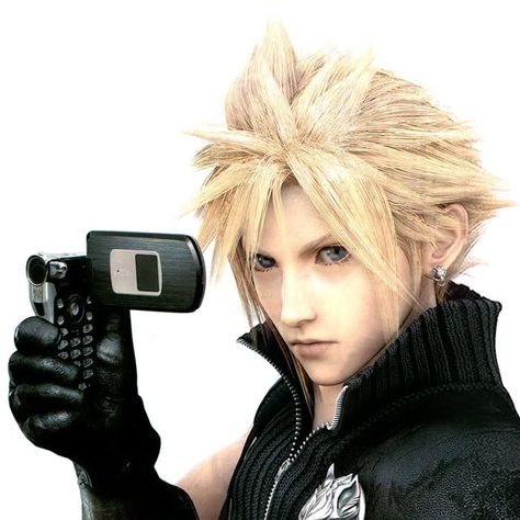 Cloud Strife Ff7 Icons, Cloud Advent Children, Cloud Strife Advent Children, Advent Children Cloud, Final Fantasy Cloud Strife, Kingdom Hearts Games, Final Fantasy Cloud, Art Final, Cloud And Tifa