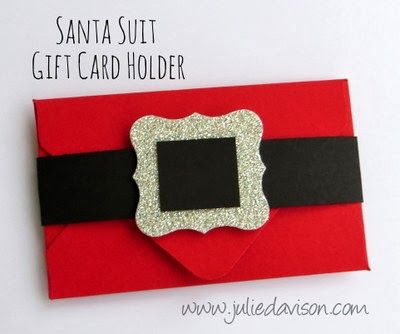 secret santa homemade envelopes | Julie's Stamping Spot -- Stampin' Up! Project Ideas by Julie Davison ... Envelope Punch Board Projects, Diy Stocking Stuffers, Gift Cards Money, Christmas Gift Card Holders, Santa Suit, Envelope Punch Board, Santa Suits, Punch Board, Christmas Gift Card