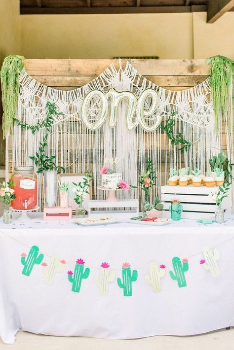 Boho Cactus, Themed First Birthday, First Birthday Party, First Birthday, Jade, Cactus, Birthday Party, Birthday, Photography