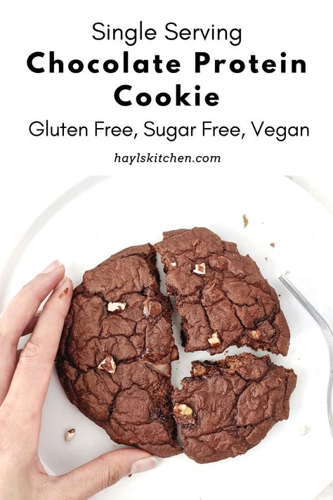 Single Serve Protein Cookie, Gluten Free Protein Cookies, Yogurt And Protein Powder, Healthy Protein Desserts, Vegan Protein Cookies, Protein Powder Cookies, Protein Cookie Recipes, Baking With Protein Powder, Protein Cookie