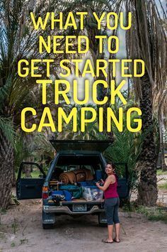 Tent Camping Beds, Truck Bed Camping, Truck Bed Camper, Tent Campers, Truck Camping, Camping Lovers, Camping Bed, Camping Checklist, Camping Supplies