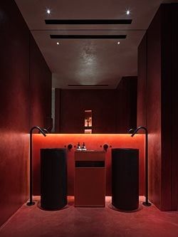 Chinese Restaurant Interior Design, Chinese Restaurant Interior, Hotpot Restaurant, Restaurant Bathroom, Restaurant Pictures, Restroom Design, Hangzhou China, New Staircase, Design Café