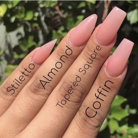 4,331 Likes, 17 Comments - Coffin nails (@bestcoffinnails) on Instagram: “What’s your favorite nails shape? 💅  By @nailzbylis .  Download link in bio” Age Makeup, Nail Shapes Square, Unghie Sfumate, Long Square Nails, Tapered Square Nails, Acrylic Nail Shapes, Square Nail Designs, Tapered Square, Coffin Shape Nails