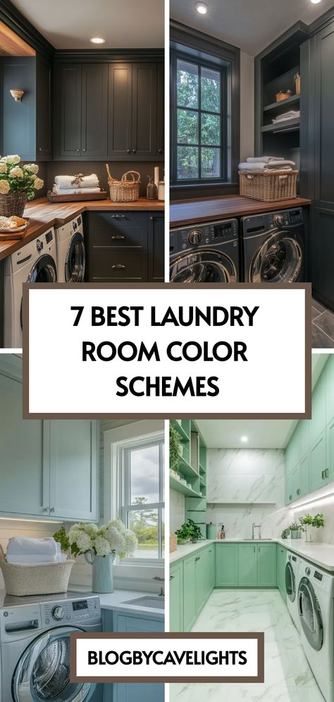 Ready for a laundry room makeover? Dive into our guide featuring the best laundry room colors that inspire joy and creativity 🌈. Boost your home's functionality and style now. Visit our article for all the details! Laundry Room Color Ideas, Craftsman Laundry Room, Laundry Room Color, Mudroom Paint Color, Room Color Ideas, Laundry Room Paint Color, Functional Laundry Room, Laundry Room Paint, Laundry Room Decorating