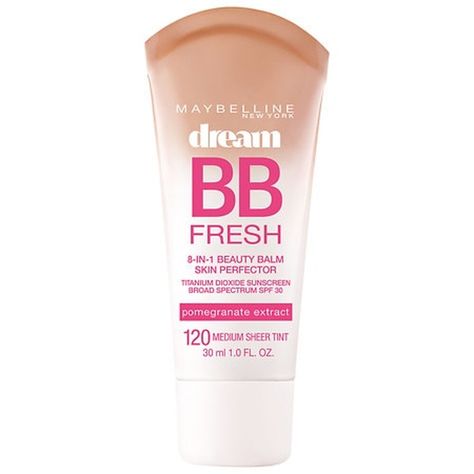 Maybelline Dream Fresh 8 in 1 Skin Perfector BB Cream Medium Dream BB Fresh is hydrating and lightweight. Dream BB Fresh Cream gives you a natural skin-perfected look. Our BB cream combines skincare and makeup to perfect skin in 1 simple step. It glides on easily for smooth application providing sheer coverage with the added benefit of SPF to protect you from the harsh rays of the sun. Dream Fresh has 8 skin-loving benefits in 1. It hydrates. Protects with SPF 30. Brightens. Blurs imperfections. Smoothest. Enhances. Oil-free and without any heavy ingredients. Maybelline Bb Cream, Rays Of The Sun, Beauty Balm, Skincare And Makeup, Fresh Skin, Fresh Cream, Broad Spectrum Sunscreen, Perfect Skin, Bb Cream