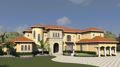 Tuscan Mansion, Bedroom Mediterranean, Diy Storage Shed Plans, Double Islands, Mediterranean Mansion, Mediterranean Style House, Mediterranean Luxury, Mediterranean Style House Plans, Family Room Fireplace