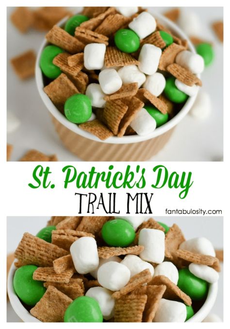 DIY St Patricks Day Ideas - St. Patrick's Day Trail Mix - Food and Best Recipes, Decorations and Home Decor, Party Ideas - Cupcakes, Drinks, Festive St Patrick Day Parties With these Easy, Quick and Cool Crafts and DIY Projects http://diyjoy.com/st-patricks-day-ideas Party Desert, St Patrick Day Snacks, Sant Patrick, Fete Saint Patrick, St Patrick Day Treats, Green Snacks, Food For Kids, Gross Food, St Patricks Day Crafts For Kids