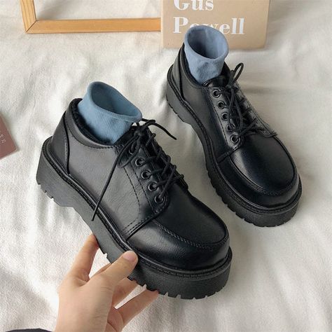 Girls Uniform Shoes, Comfortable Leather Shoes, Uniform Shoes, Student Shoes, Mary Jane Shoes Black, Vintage Shoes Women, School Uniform Shoes, Oxford Platform Shoes, Mary Jane Platform Shoes