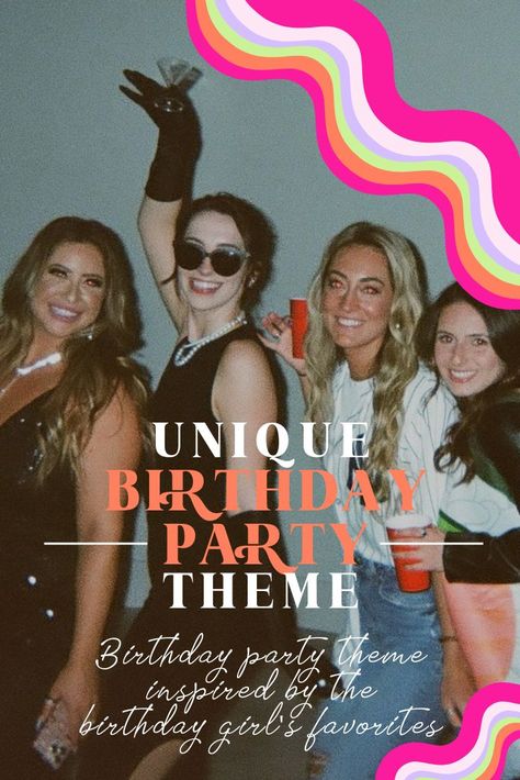 Detailed Party Planning Content from the Bash of the Year - a 25th Birthday Party with a Theme Celebrating All of the Birthday Girl's Favorite Things - Costume Party | Unique Party Theme | DIY Party Decor - Events on a Budget - It's All Here + Hosted by Disco Frank. Put a Little Disco in the Details of Your Next Event Unique Birthday Party Themes, Costume Party Themes, 25th Birthday Party, Planning Content, Unique Birthday Party, Unique Party Themes, 25th Birthday Parties, Hollywood Costume, Birthday Party Planning