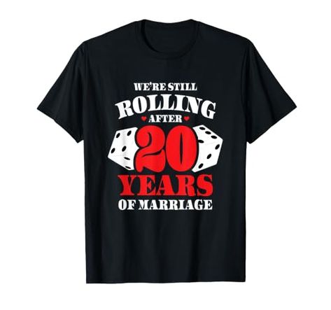 Couples Married 20 Years - Funny 20th Wedding Anniversary T-Shirt 10th Wedding Anniversary Party, 32nd Wedding Anniversary, 27th Wedding Anniversary, Marriage Funny, 12th Wedding Anniversary, 18th Wedding Anniversary, Anniversary Gift For Couples, 19th Wedding Anniversary, Trip To Vegas