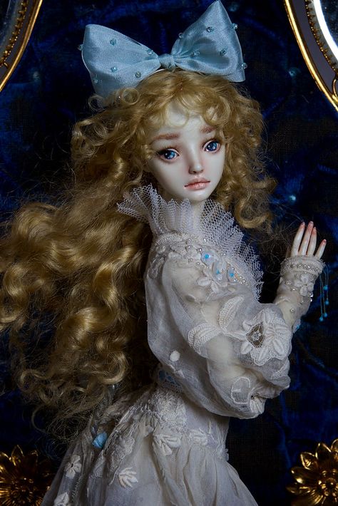 Kay | Kay – 2010-2019 This is Kay, a 2010 original resin dol… | Flickr Svetlana Kuznetsova, Wig Headband, Marina Bychkova, Resin Doll, Big Eyes Artist, Dimensional Embroidery, Enchanted Doll, Painted Eyes, Fantasy Art Dolls