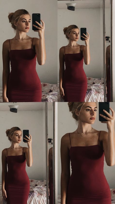 Maroon Dress Aesthetic, Merlot Dress, Maroon Prom Dress, Blonde Hair Inspo, Merlot Color, Dress Maroon, Maroon Dress, Model Inspo, Beauty Shoot