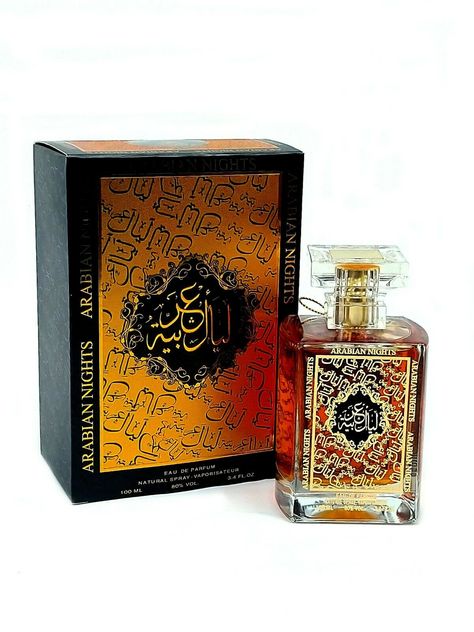 Arabian Nights Eau De Parfum 100ml Spray Men's Women's Scent Attar Ittar Perfume DESCRIPTION: The Arabian Nights Eau De Parfume Spray is made up of high grade ingredients which stay safe on skin. All these ingredients used are mixed together to keep you fresh and calm throughout the day. This spray feels light and body, yet stays powerful for whole day. Arabian Nights by ZAHRAT AL SAWSAN Perfumes is a Long lasting fragrance for women and men. The fragrance features floral notes, resins, Amber, m Arabia Perfume, The Arabian Nights, Best Fragrance For Men, Amber Musk, Ideal Life, Disney Embroidery, Perfume Making, Unisex Perfume, Best Fragrances