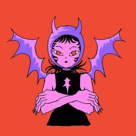 Marilyne (@marilyneemery) • Instagram photos and videos Character For Animation, Demon Illustration, Abstract Art Ideas, Demon Drawing, Cute Demon, Magic Butterfly, Drawing Butterfly, Cute Creepy, Illustration Tattoo