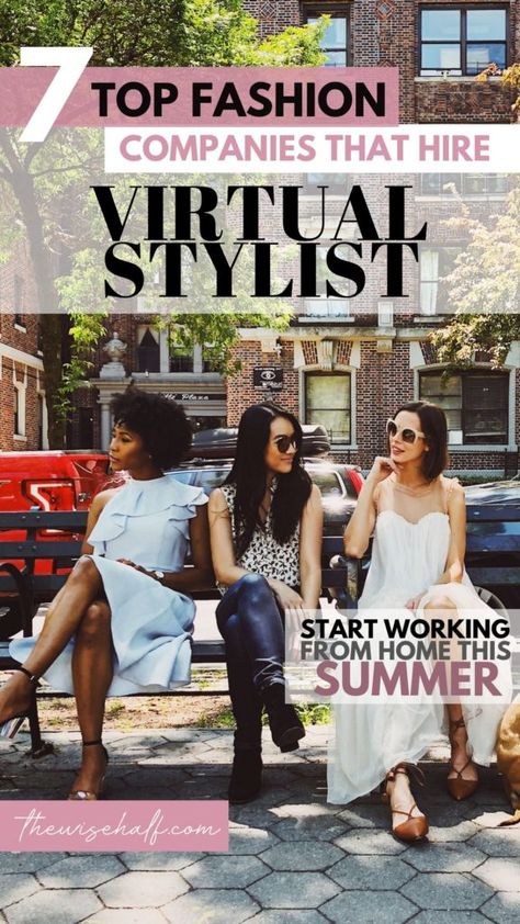 Love fashion? Here’s a fun an fab work. Work as a Virtual/Remote Stylist and make money from home. Here’s 7 companies that will pay you to be a virtual stylist. Work from home and make money online #virtualstylist #onlinestylist #sidehustleideas Personal Fashion Stylist, Start A Business From Home, Best Home Business, Fashion Jobs, Online Stylist, Style Makeover, Virtual Stylist, Part Time Jobs, Remote Jobs