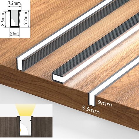 Led Aluminum Profile, Bar Lights, Led Cabinet, Home Lighting Design, Ceiling Light Design, Shelf Lighting, Lighting Design Interior, Linear Lighting, Strip Lights