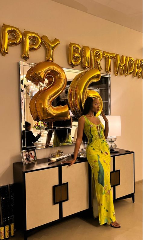 1998 Birthday Ideas, 26th Birthday Aesthetic, 26th Birthday Outfit Ideas Black Women, 26th Birthday Dress, 26th Birthday Outfits For Women, 26th Birthday Outfit, Apartment Birthday Party, 26th Birthday Ideas For Women, 26th Birthday Ideas