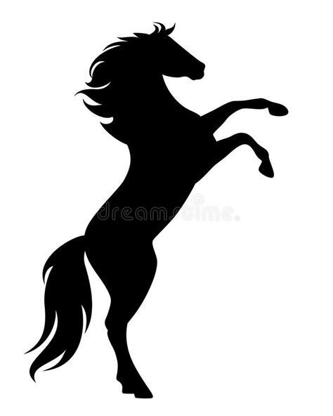 Rearing Horse Silhouette, Black Horse Painting Acrylic Easy, Horse Shilloutte, Horse Bucking Drawing, Mustang Horse Drawing, Horse Silhouette Stencil, Horse Silhouette Printable, Black Mustang Horse, Silhouette Art Ideas