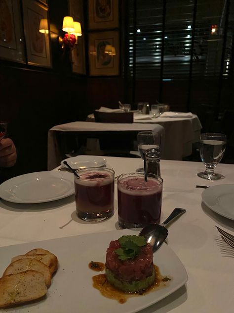 Dinner In New York City, Aesthetic Date Night, Nyc Dinner, New York City Aesthetic, New York Aesthetic, City Aesthetic, Date Night, York City, New York City