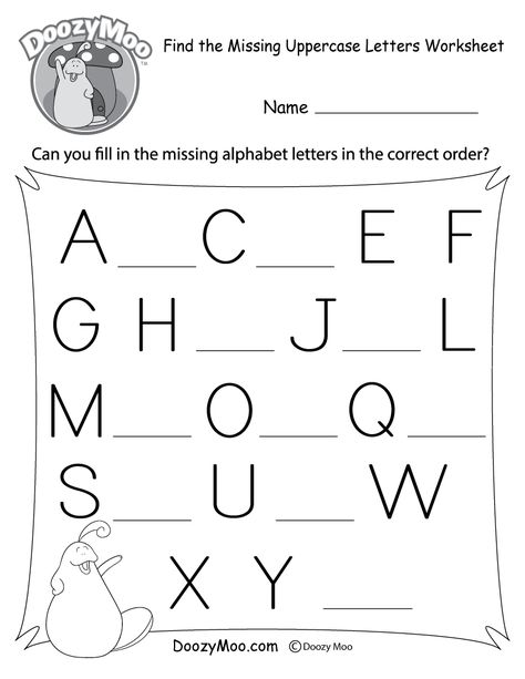 There are 10 capital letters missing from the alphabet. Can you figure out which letters are missing? Find The Missing Letter, Prek Worksheets, Capital Letters Worksheet, Letter Worksheets Kindergarten, Abc Order Worksheet, Letter S Worksheets, Letters Worksheets, Doctor Tattoo, Pre K Worksheets