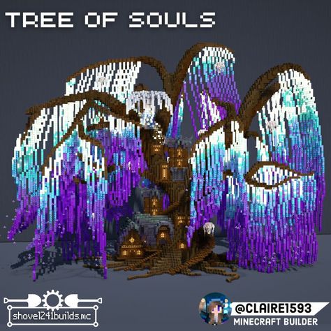 Minecraft Gradient, Avatar Tree, Fantasy Treehouse, Minecraft Tree, Casa Fantasy, Minecraft Kingdom, Minecraft Welten, Minecraft Structures, Bangunan Minecraft