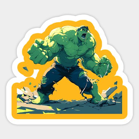 hulk -- Choose from our vast selection of stickers to match with your favorite design to make the perfect customized sticker/decal. Perfect to put on water bottles, laptops, hard hats, and car windows. Everything from favorite TV show stickers to funny stickers. For men, women, boys, and girls. Hulk Stickers, Hulk, Hard Hats, Car Windows, Funny Stickers, Custom Stickers, Favorite Tv Shows, Water Bottles, Tv Shows