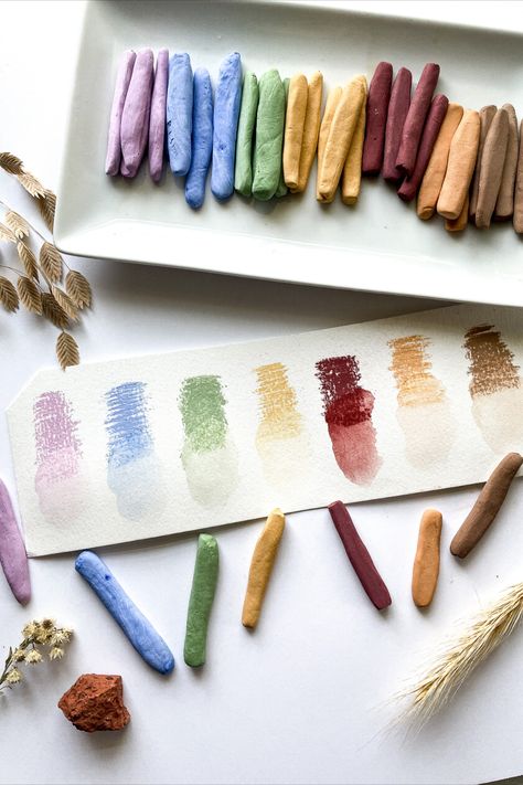 Natural Pigments, Nature Paintings, Teaching Art, Art Tips, Art Plastique, Art Techniques, Natural Dyes, Handmade Art, Art Diy