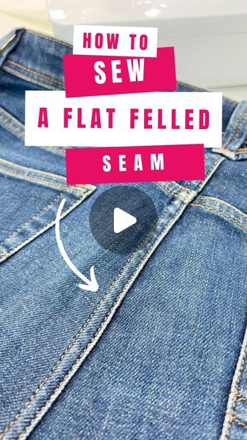 ThreadWerk on Instagram: "Flat fell seams are an excellent choice for creating sturdy and long-lasting seam finishes in garment construction. They are commonly found in jeans and workwear but can be used on any garment where a strong enclosed seam with a topstitched finish. ⁠ ⁠ A flat fell seam is a very strong and durable seam finish where the seam allowance is completely enclosed with no visible raw edges and then sealed with a line or two of topstitching.⁠ ⁠ A flat fell seam is a highly durable and robust seam finish that completely encloses the seam allowance, leaving no raw edges exposed and with one or two lines of topstitching to look super professional.⁠ ⁠ When making jeans, you can flat fell the following areas:⁠ 👖 Attaching the yoke to the back leg⁠ 👖 Joining the back legs toge Seam Finishes, Making Jeans, How To Make Jeans, Style Arc, Sewing Jeans, Garment Construction, Flat Felled Seam, Dye Jeans, Seam Allowance