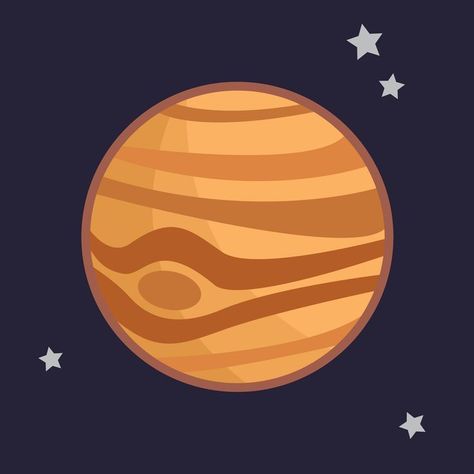 Jupiter Symbol, Jupiter Art, Planets Illustration, Astrological Elements, Great Red Spot, Space Bunnies, Jupiter Planet, Planetary Symbols, Pop Up 3d