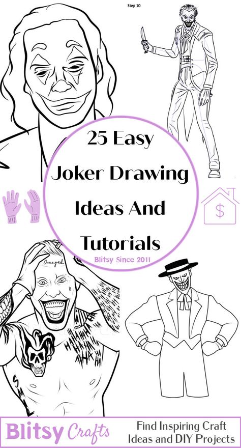 Joker Cartoon Drawing Easy, How To Draw The Joker Step By Step, How To Draw The Joker, How To Draw Joker Step By Step Easy, How To Draw Joker, Joker Sketch Easy, Joker Sketch Pencil, Joker Drawing Sketches, Joker And Harley Quinn Drawing