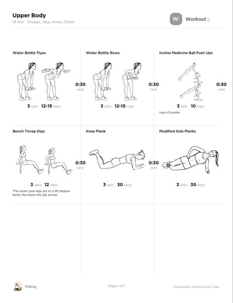 Sample of an upper body workout that one could complete at home. Doctor clearance is recommended. #workout #arms #freeworkoutprintable Upper Body Workout At Home, Workout Arms, Home Doctor, Body Workout At Home, Free Workouts, Upper Body Workout, Body Workout, Upper Body, At Home Workouts