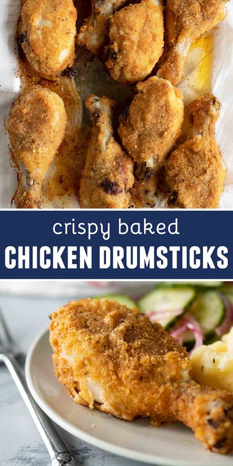 Crispy Drumsticks, Crispy Baked Chicken Drumsticks, Baked Drumsticks, Fried Chicken Drumsticks, Chicken Drumsticks Recipe, Good Fried Chicken, Drumsticks Recipe, Crispy Oven Baked Chicken, Taste And Tell