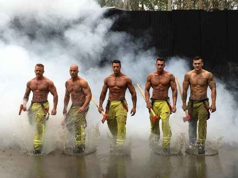 The Australian Firefighters Calendar has released the first glimpse at what 2017 has to offer and it is hot, hot, hot. Male Art Model, Firefighter Calendar, Fire Fighters, Army Men, Men In Uniform, Childrens Hospital, Shirtless Men, Good Looking Men, Muscle Men