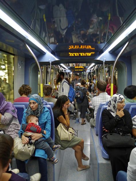 Jerusalem commuter train. The new light rail commuter train runs through both Ar #Sponsored , #AD, #AD, #commuter, #runs, #Ar, #train Branding Fonts, Train Photo, Hidden City, Commuter Train, Modern Hijab, Light Rail, Brand Fonts, Graphics Design, Design Branding