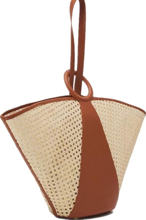 PRICES MAY VARY. Size: 60 * 35 * 12 Cm. Fabric: The Surface Of The Rattan Mesh Is Smooth And Free Of Burrs, So There Is No Need To Worry About Catching Clothes Or Skin When Using It. Inner Lining: The Inner Side Of The Bag Is Lined With Semi Transparent Mesh, So There Is No Need To Worry About The Items Inside The Bag Leaking Out Through The Mesh. Closing Method: Adopting Buckle Design, Beautiful And Generous. Large Capacity Rattan Woven Straw Bag, Beach Vacation Shoulder Bag. Multiple Carrying Rattan Handbags, Big Handbags, Design Aesthetics, Rattan Bag, Statement Bag, Straw Bags, Straw Tote, Beach Bags, Leather Hobo