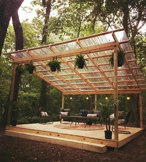 Pergola Lighting, Desain Lanskap, Budget Patio, Backyard Porch, Patio Makeover, Roof Top, Backyard Projects, Backyard Patio Designs, Backyard Oasis