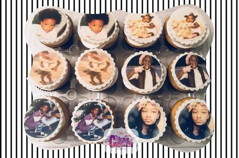 Edible image cupcake toppers Cupcakes With Pictures On Top, Cupcake Photos, Edible Cupcake Toppers, Edible Images, Cupcakes Decoration, 40th Birthday, Sweet 16, Cupcake Toppers, Cupcake