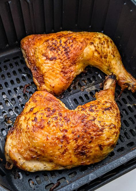 Leg Quarter Recipes Air Fryer, Air Fryer Chicken Leg Quarters, Leg Quarter Recipes, Roasted Chicken Leg Quarters, Chicken Quarter Recipes, Chicken Leg Quarter Recipes, Roasted Chicken Legs, Fried Chicken Legs, Chicken Quarters