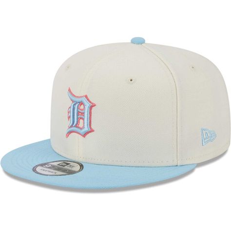 Ensure your Detroit Tigers spirit is on full display and jam-packed with vibrance when you sport this Basic Two-Tone 9FIFTY hat from New Era. It features a helpful snapback closure for a fully customizable fit and a structured construction with a high crown for a classic flat bill aesthetic. Distinct Detroit Tigers embroidery on the front panels and spring-inspired colorway keep your fandom at the forefront of any outfit. Chicago Bulls Snapback Hat, Good Luck Charlie, New Era Hats, Spring Inspiration, Detroit Tigers, Dream Shoes, Fitted Hats, Snapback Hat, Snapback Hats