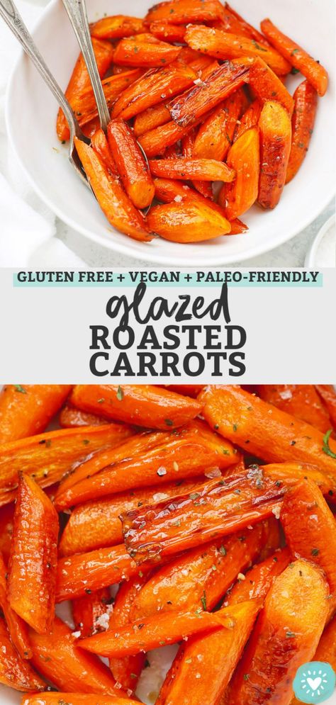 Best Roasted Carrots, Glazed Roasted Carrots, Easter Side Dish, Carrot Recipes Side Dishes, Carrots Roasted, Carrots Side Dish, Maple Glazed Carrots, Glazed Carrots Recipe, Carrots Easter