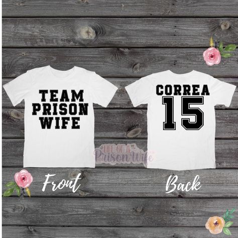 Team Prison Wife crew sweatshirt | Prison wife Sweatshirt | Prison wife Sweatshirt Prison Wife Shirts, Prison Wife, Wife Sweatshirt, Wife Shirts, Wife Tshirts, Womens Graphic Tees, Crew Sweatshirts, Graphic Tees Women, Wedding Outfit