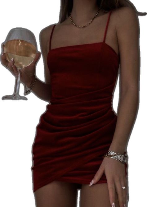 Short Dresses Party Aesthetic, Red Dress Classy Short Party, Dark Red Silk Dress Short, Silk Red Dress Short, Deep Red Dress Short, Little Red Dress Aesthetic, Dark Red Dresses Short, Short Red Silk Dress, Wine Red Silk Dress