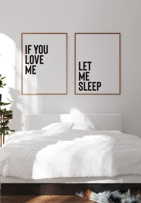 Funny Bedroom, Bedroom Quotes, Couple Bedroom, Apartment Decor Inspiration, Room Ideas Bedroom, Bedroom Art, Bed Room, Bedroom Wall Art, 인테리어 디자인