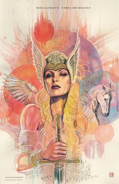 Neil Gaiman Norse Mythology, Gods Of Asgard, Miss Hulk, David Mack, Ancient Goddesses, American Gods, Pop Culture Art, Mythology Art, Dark Horse Comics