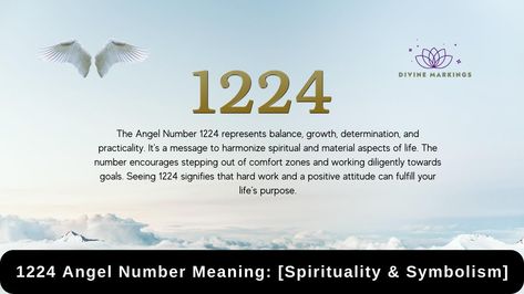 1224 Angel Number Meaning: [Spirituality & Symbolism] 1224 Angel Number Meaning, Out Of Comfort Zone, Angel Number Meaning, Message Of Encouragement, Angel Number Meanings, Alphabet Fonts, Affirmations For Happiness, Number Meanings, Positive Changes