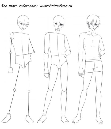 How To Draw Anime Guys Body Sketch, Body Base Drawing Male Step By Step, Anime Boy Poses Reference Base, Anime Boy Body Reference, How To Draw A Boy Body Step By Step, Anime Boy Anatomy, Free To Use Base Drawing Male, Body Reference Male Drawing, Boy Anatomy Drawing