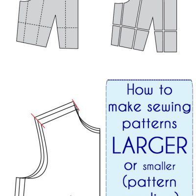 How to Make a Sewing Pattern Bigger (or smaller) – Pattern Grading How To Increase Sewing Pattern Size, How To Size Up A Sewing Pattern, How To Make Armholes Bigger, How To Make Pants Bigger, Pattern Making Tutorial, Melly Sews, Pattern Grading, Garment Sewing, Sewing Pants