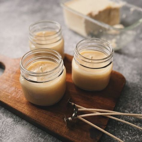 Katie Krejci, RD | The Homesteading RD on Instagram: "🫣Modern candles made from soy or paraffin wax are a far cry from the tallow and beeswax candles that our ancestors have been using for centuries... 

While the term paraffin wax sounds nice on paper, it’s actually a petroleum by-product from refining crude oil. Then, synthetic fragrances (which are associated with neurotoxicity) are added to the mix. No thanks!

Making tallow candles is seriously SO easy, inexpensive, supports local farms, and is a true nose-to-tail strategy so that nothing goes to waste. Let’s just say no to the fake stuff and get back to the basics 🙌🏼!

Once you realize how easy these are to make, you’ll never go back to store-bought candles made with industrial petroleum products and synthetic fragrances again – E Making Tallow, Homemade Salve Recipes, Make Tallow, Tallow Candles, Modern Candles, Beeswax Candle, Never Go Back, Health Recipes, Far Cry