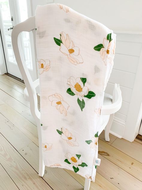 Magnolia Bedroom, Southern Baby, Tapestry Bedding, Southern Magnolia, Baby Muslin Swaddle, Magnolia Baby, Muslin Swaddle Blanket, Muslin Swaddle, Baby Gift Basket