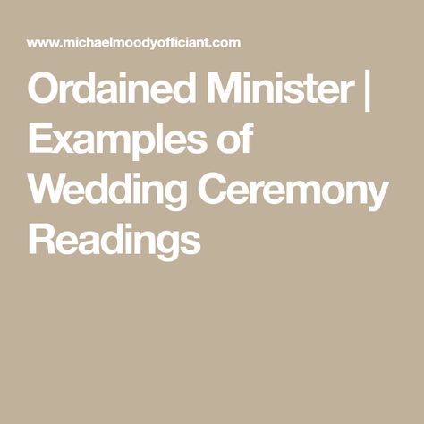 Ceremony Readings, Ordained Minister, Wedding Ceremony Readings, 70th Anniversary, Song Lyrics, Wedding Ceremony, Reading